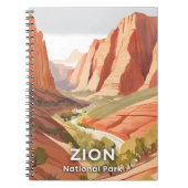 ジオン国立公園 | トラベルウォーター色の谷 ノートブック (正面)