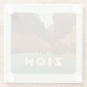 ジオン国立公園 |ナローズ ガラスコースター (裏面)