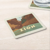 ジオン国立公園 |ナローズ スクエアペーパーコースター (アングル)