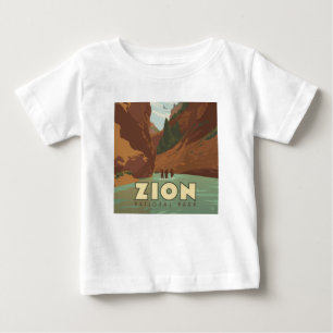 ジオン国立公園 ナローズ ベビーTシャツ