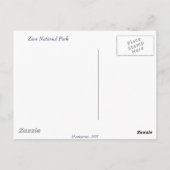 ジオン国立公園 ポストカード (裏面)