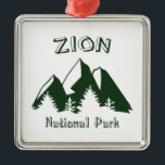 ジオン国立公園 メタルオーナメント<br><div class="desc">ユタ州南部のシオン国立公園は、アメリカのシステムで最も美しい公園の一つである。</div>