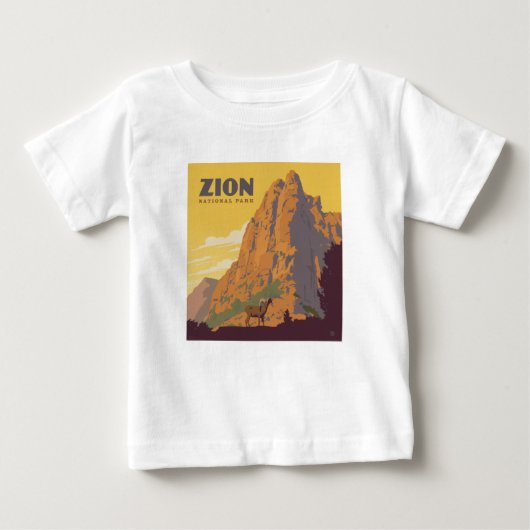 ジオン国立公園 |ラム ベビーTシャツ (正面)