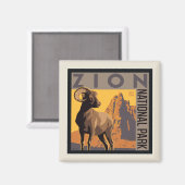 ジオン国立公園 |ラム マグネット (正面/裏面)