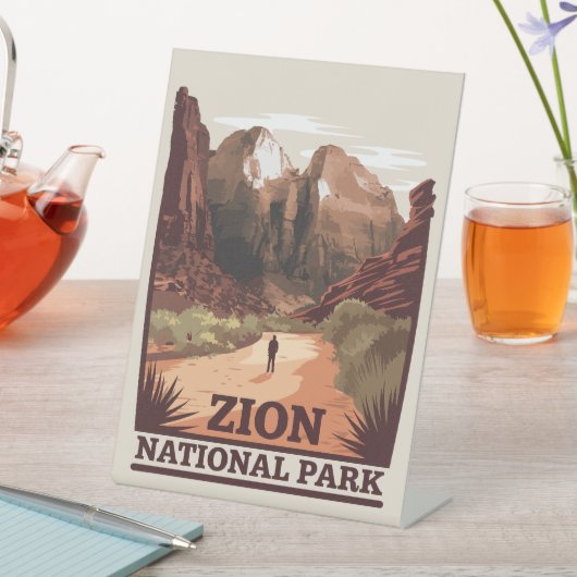 ジオン国立公園 台座サイン (インサイチュ)