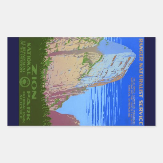 ジオン国立公園 長方形シール (正面)