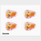 ジオン登山カラビナー 長方形シール (シート)