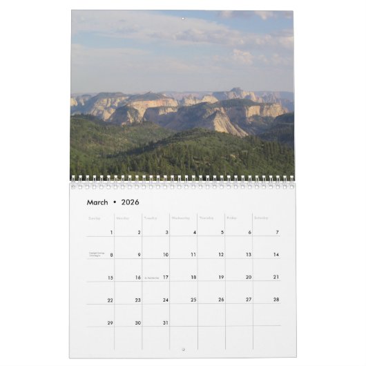 ジオン カレンダー (3月 2026)