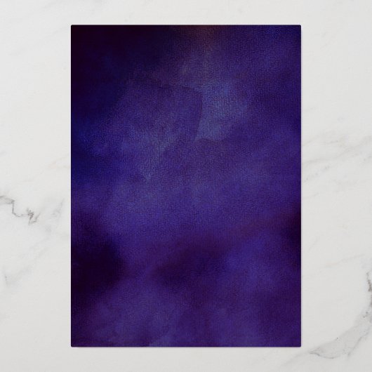 ジオースタイリッシュド大理石18誕生日実在 箔招待状 (裏面)