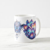 ジオードクリスタルクラスター コーヒーマグカップ (正面右)