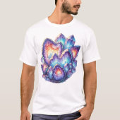 ジオードクリスタルクラスター Tシャツ (正面)