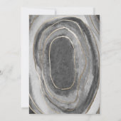 ジオードジェムストーンアゲートの結婚式招待状 招待状 (裏面)