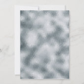 ジオード水彩金ゴールド銀白色アゲートシック 招待状 (裏面)