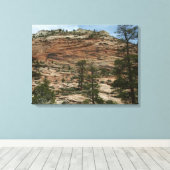 ジオ擦り切れたン国立公園の岩壁 キャンバスプリント (インサイチュ (ウッドフロア))