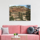 ジオ擦り切れたン国立公園の岩壁 キャンバスプリント (インサイチュ (リビング))