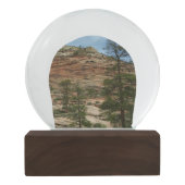 ジオ擦り切れたン国立公園の岩壁 スノーグローブ (裏面)