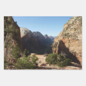 ジオ擦り切れたン国立公園の岩壁 ラッピングペーパーシート (正面3)