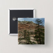 ジオ擦り切れたン国立公園の岩壁 缶バッジ (正面&裏面)