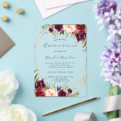 ジオ澄んアクリルフローラキンセアニェラ アクリル招待状 (インサイチュ (ウェディング))