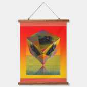 ジオ・ウッド・トッピング・ウォール・タペストリー 吊り下げ型タペストリー (正面3)