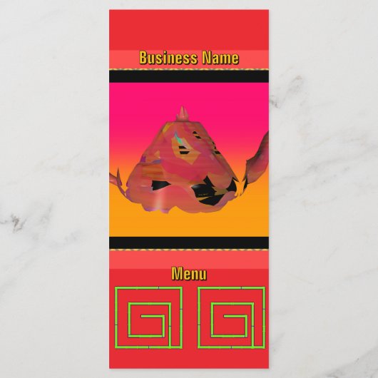 ジオ バンブー メイズ ティーポット レッド ケータラーズ メニュー (裏面)