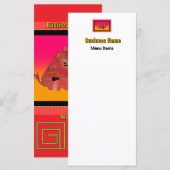 ジオ バンブー メイズ ティーポット レッド ケータラーズ メニュー (正面/裏面)