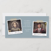 ジオ・ブラウン・クロスカラー・ブロック写真卒業 サンキューカード (裏面)