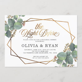 ジオ・ユーカリの招待状の前の夜を黒塗りなさい 招待状