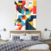 ジオ・リズム キャンバスプリント (インサイチュ (寝室))