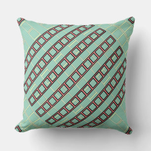 ジオ リピート ティール クッション