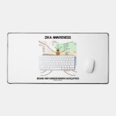 ジカ認識度が蚊を理解し始める デスクマット (キーボード&マウス)