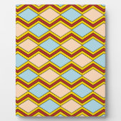 ジガグアンドダイヤモンド抽象芸術アート フォトプラーク (正面)