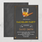 ジガー テーマの独身パーティー招待状 招待状 (正面/裏面)