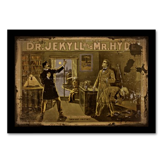 ジキルとハイドのポスターアート テーブルナンバー (裏面)