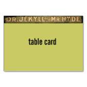 ジキルとハイドのポスターアート テーブルナンバー (正面)