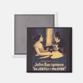 ジキル博士とハイド氏のヴィンテージ映画ポスター マグネット (正面/裏面)
