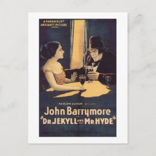 ジキル博士とハイド・ホラー静か映画 ポストカード
