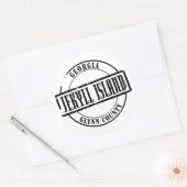 ジキル島のタイトル ラウンドシール (封筒)