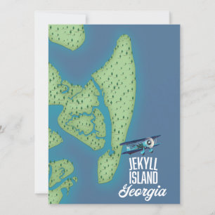 ジキル島ジョージアの地図