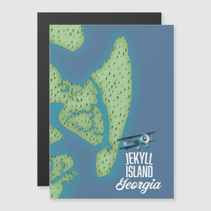 ジキル島ジョージアの地図
