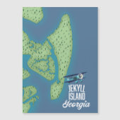 ジキル島ジョージアの地図 (正面)