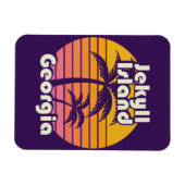 ジキル島ビーチグルジア マグネット (横)