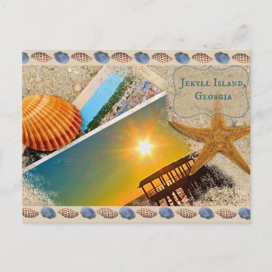 ジキル島、ジョージアはがき ポストカード (正面)