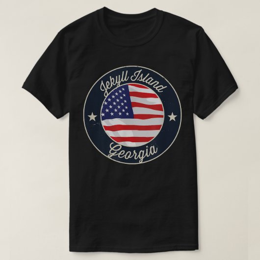 ジキル島 – 愛国的ジョージア記念Tシャツ Tシャツ (デザイン正面)