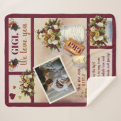 ジギウラブユーフォト秋フローラ |スクリプト文字 シェルパブランケット (正面(横))