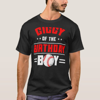 ジギーオブザ誕生日ボーイベースボールテーマファミリーBd Tシャツ