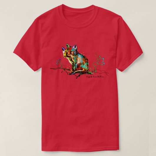 ジギー・アンド・ゾロ・マクフォックス Tシャツ (デザイン正面)