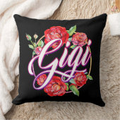 ジギ·フローラ·ウィメン·ギギ·おばあちゃん母の日 クッション (ブランケット)