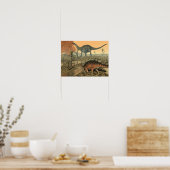 ジクラエオサウルスとケトロサウルス恐竜 ポスター (キッチン)