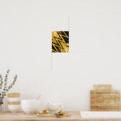 ジグはっきりしたグ抽象デザイン ポスター (キッチン)